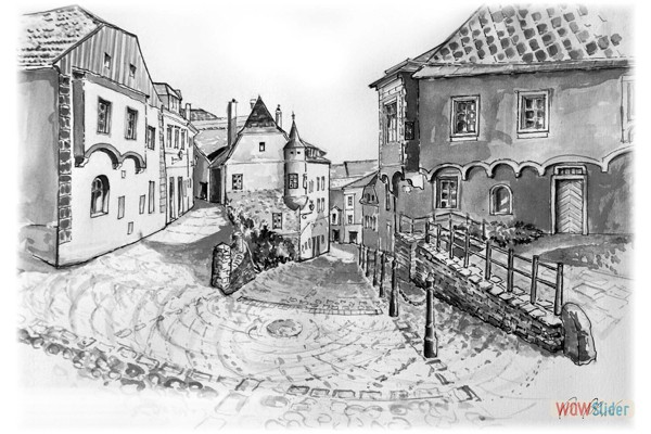 Burggasse - Krems - Annegrafik