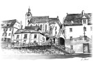 Piaristenkirche - Krems - Annegrafik